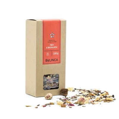 Bylinca Ovocný čaj Fíky s bazalkou 100g - Maravilla.cz