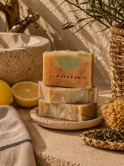 Almara Soap Ručně vyrobené mýdlo Lemon Tea Tree