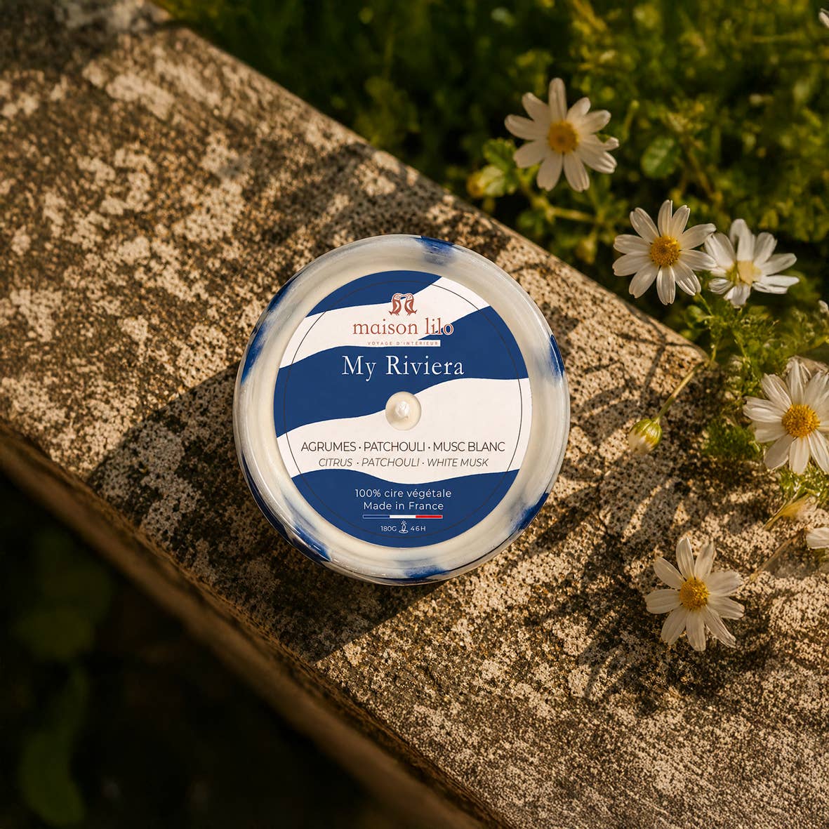 Vonná svíčka My Riviera | Citron, bergamot & pomerančový květ