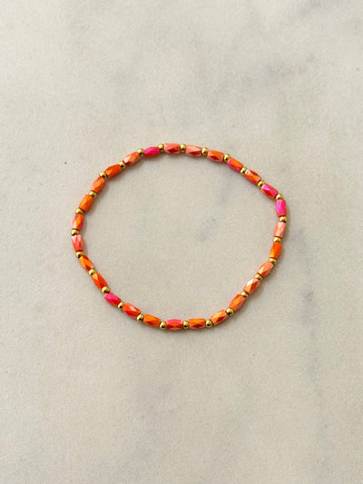 Rita Elastic Summer Bracelet – letní náramek ve zlatých tónech