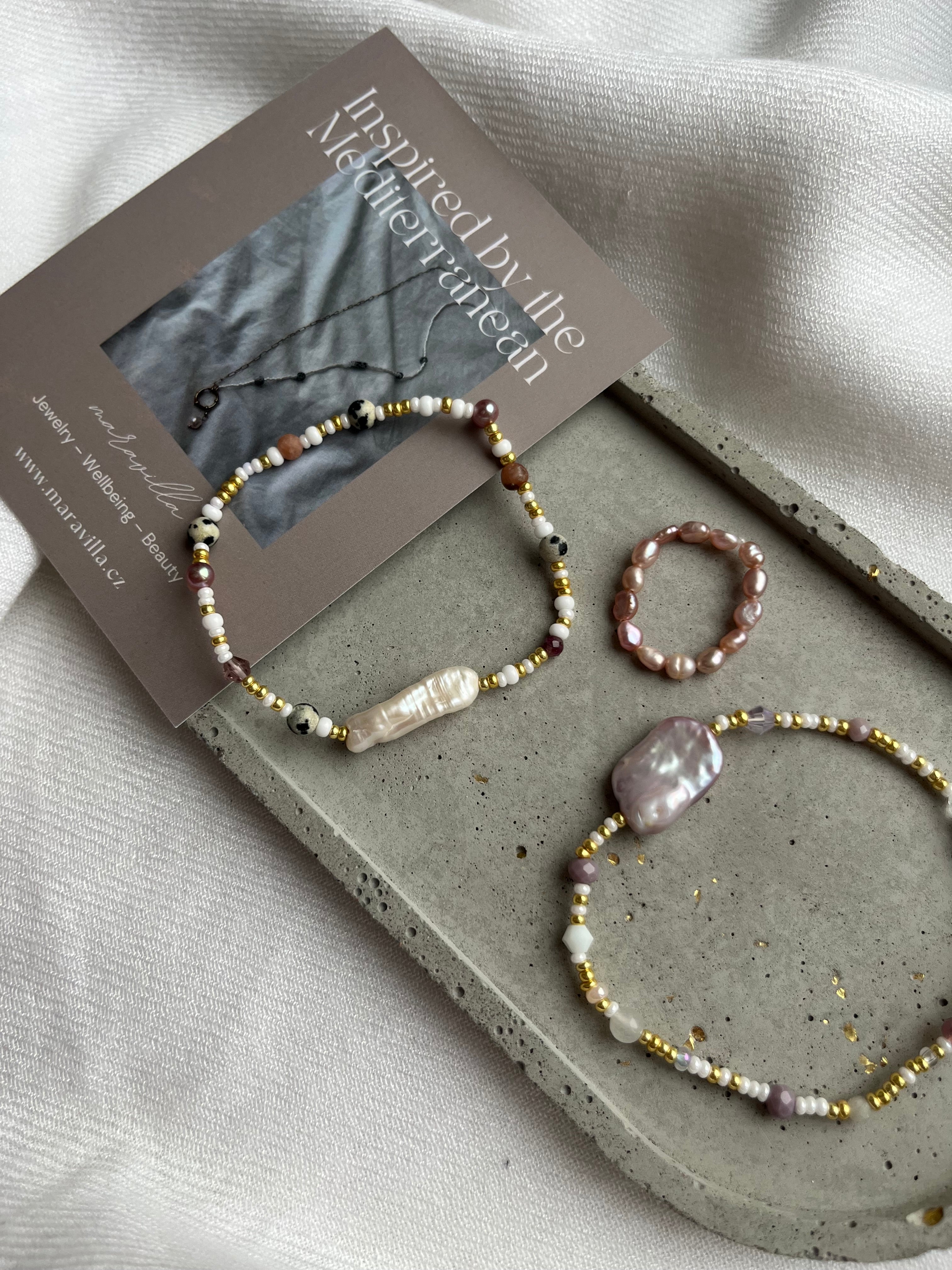 Prstýnek la perla rosa