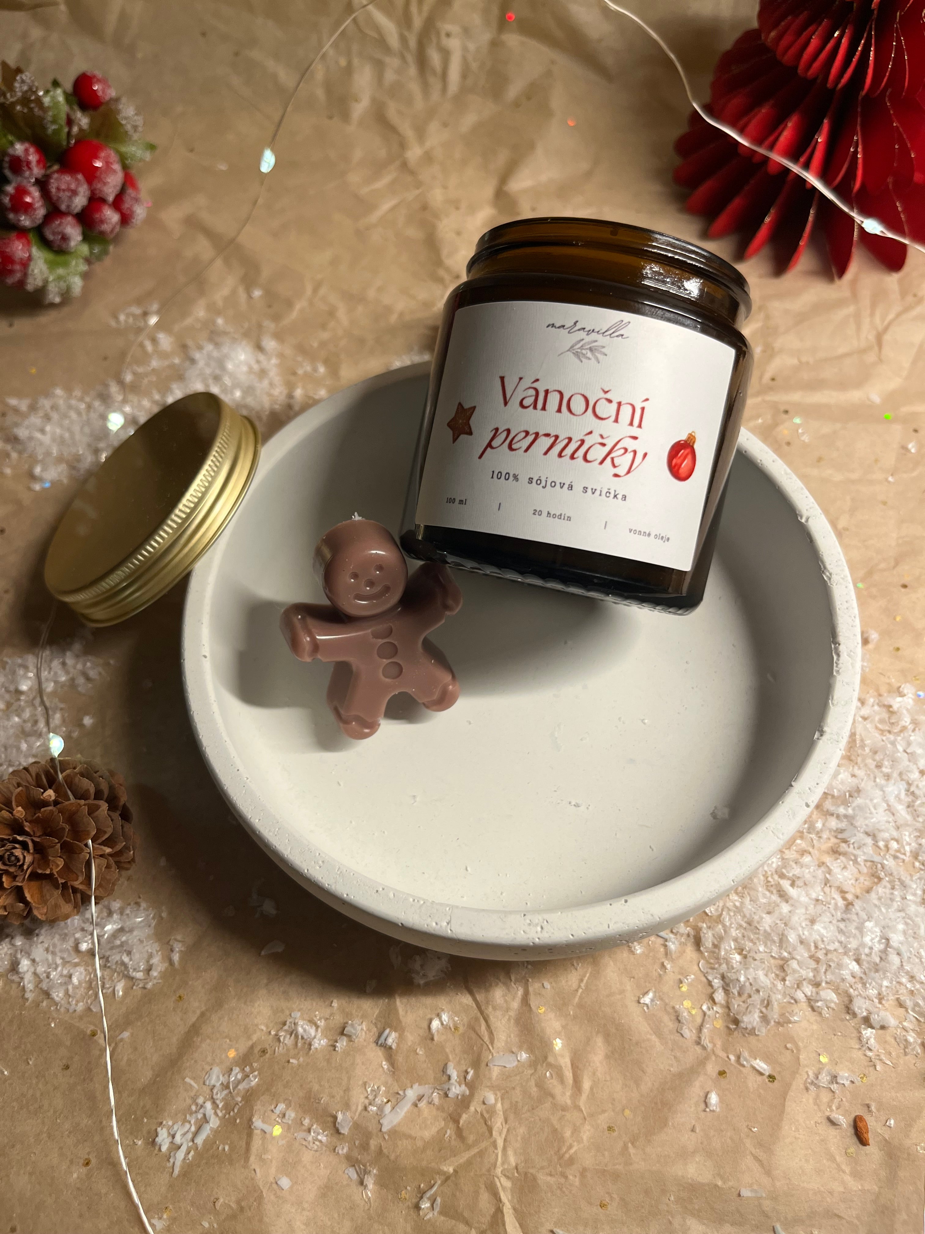 Svíčka Vánoční perníčky, 100 g