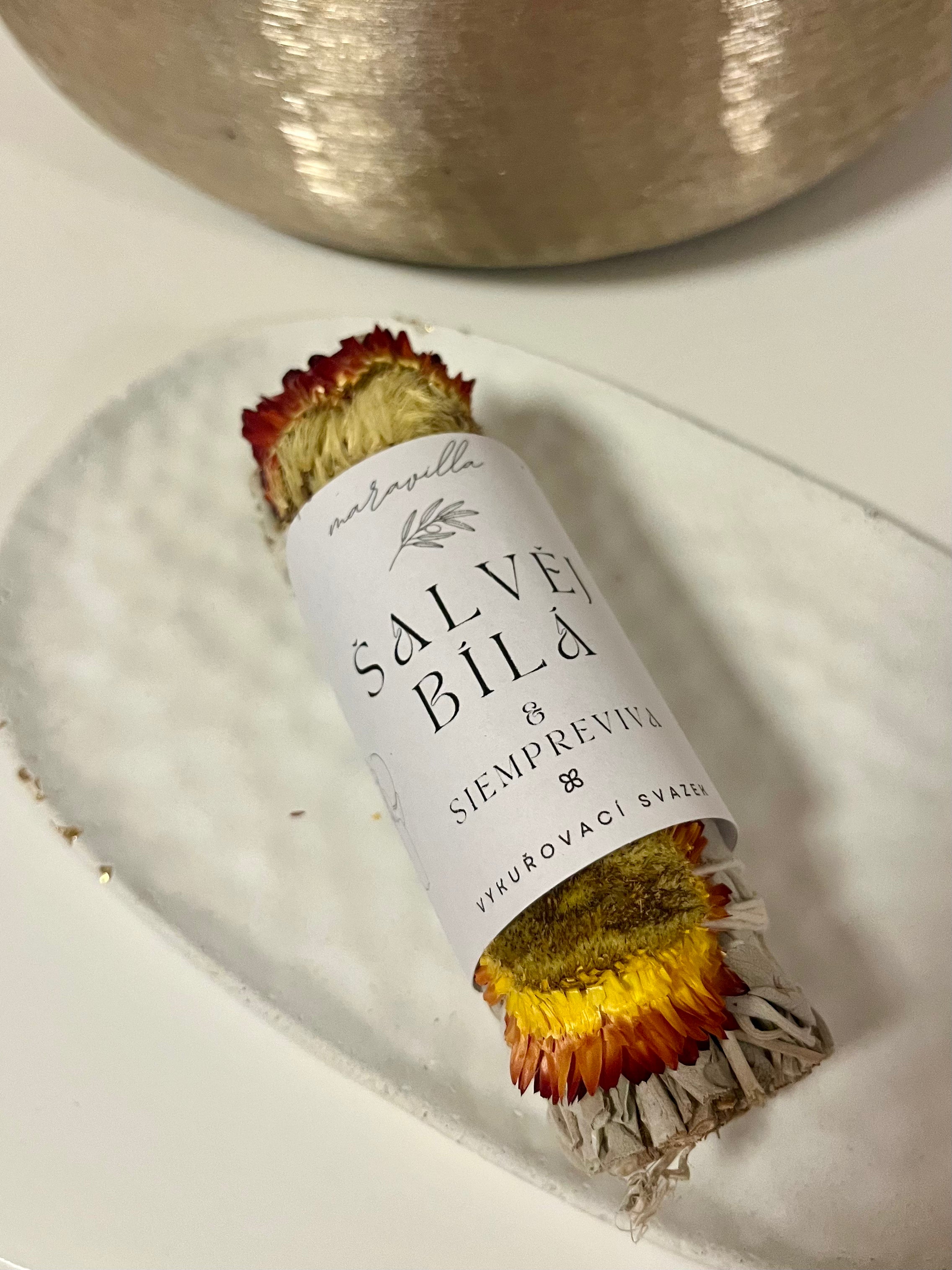 Šalvěj Bílá & Siempreviva vykuřovací svazek