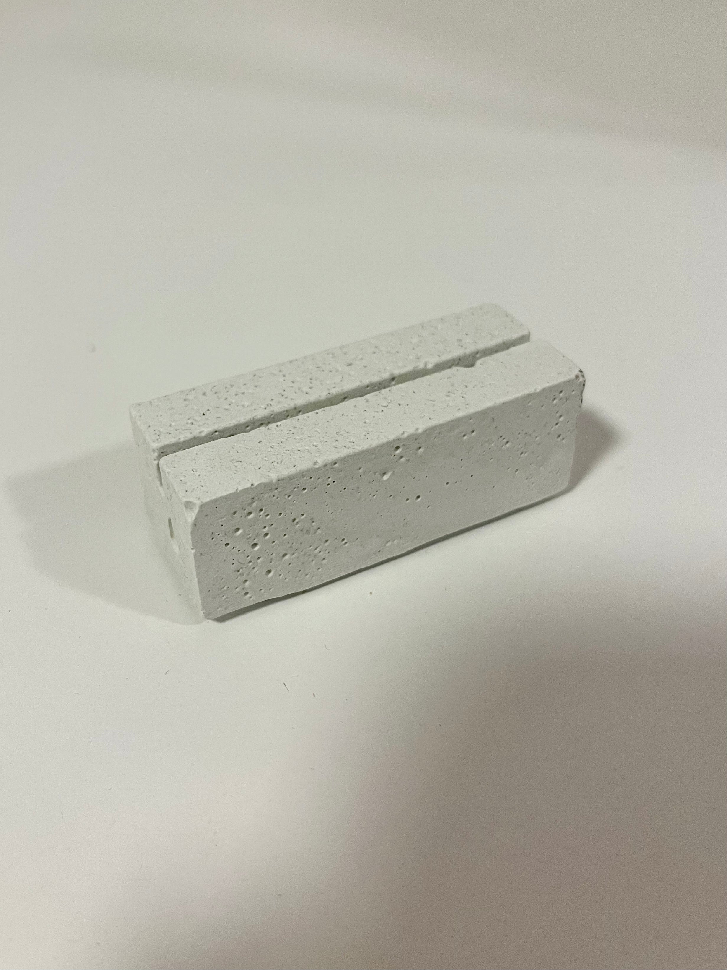 Betonový držák na fotku ~ bílý