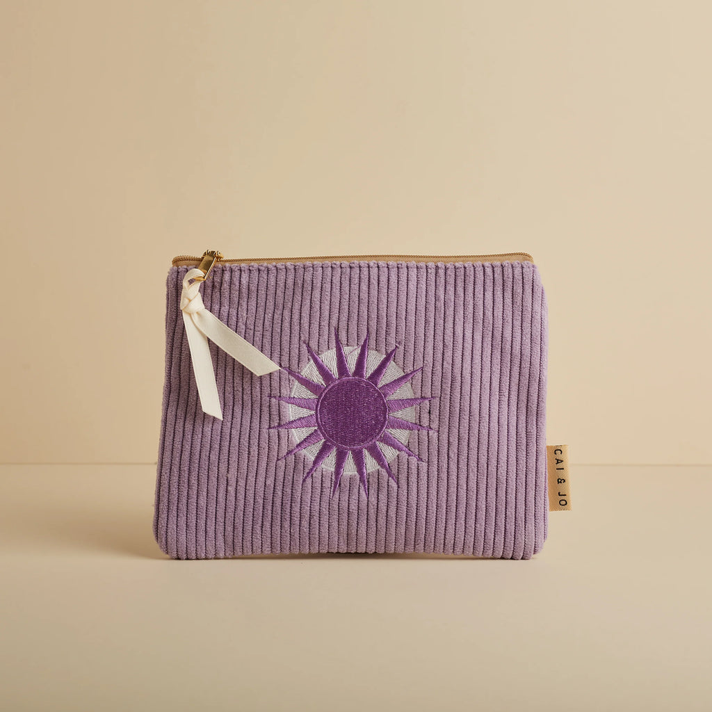 Manšestrová taštička ~ lavender