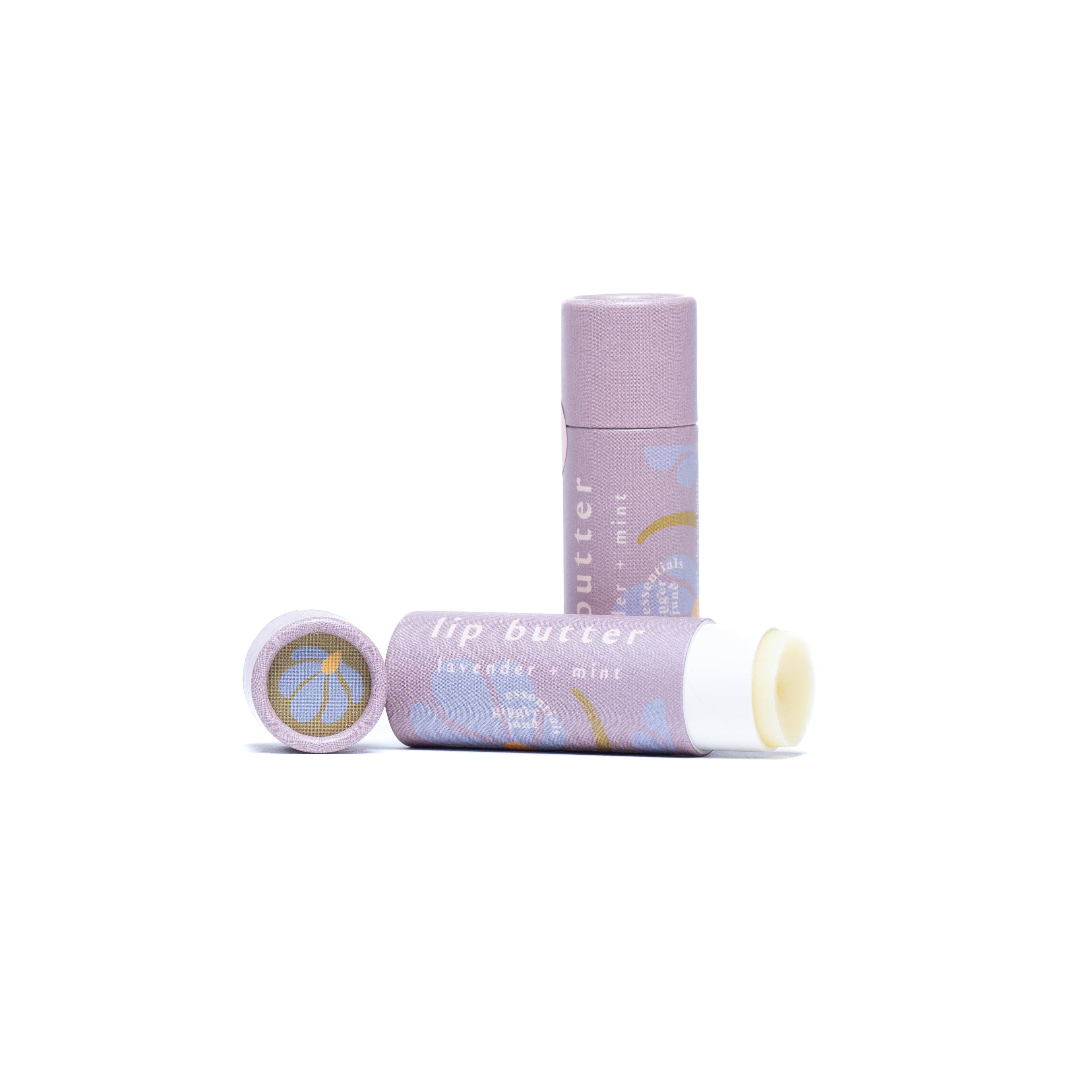 Lip Butter – levandule a máta | vyživující balzám na rty s olivovým skvalanem