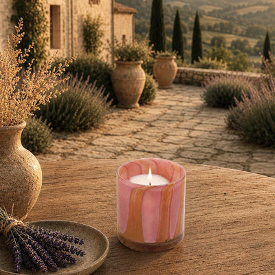 Vonná svíčka Dolce Vita | Levandule z Provence & santalové dřevo