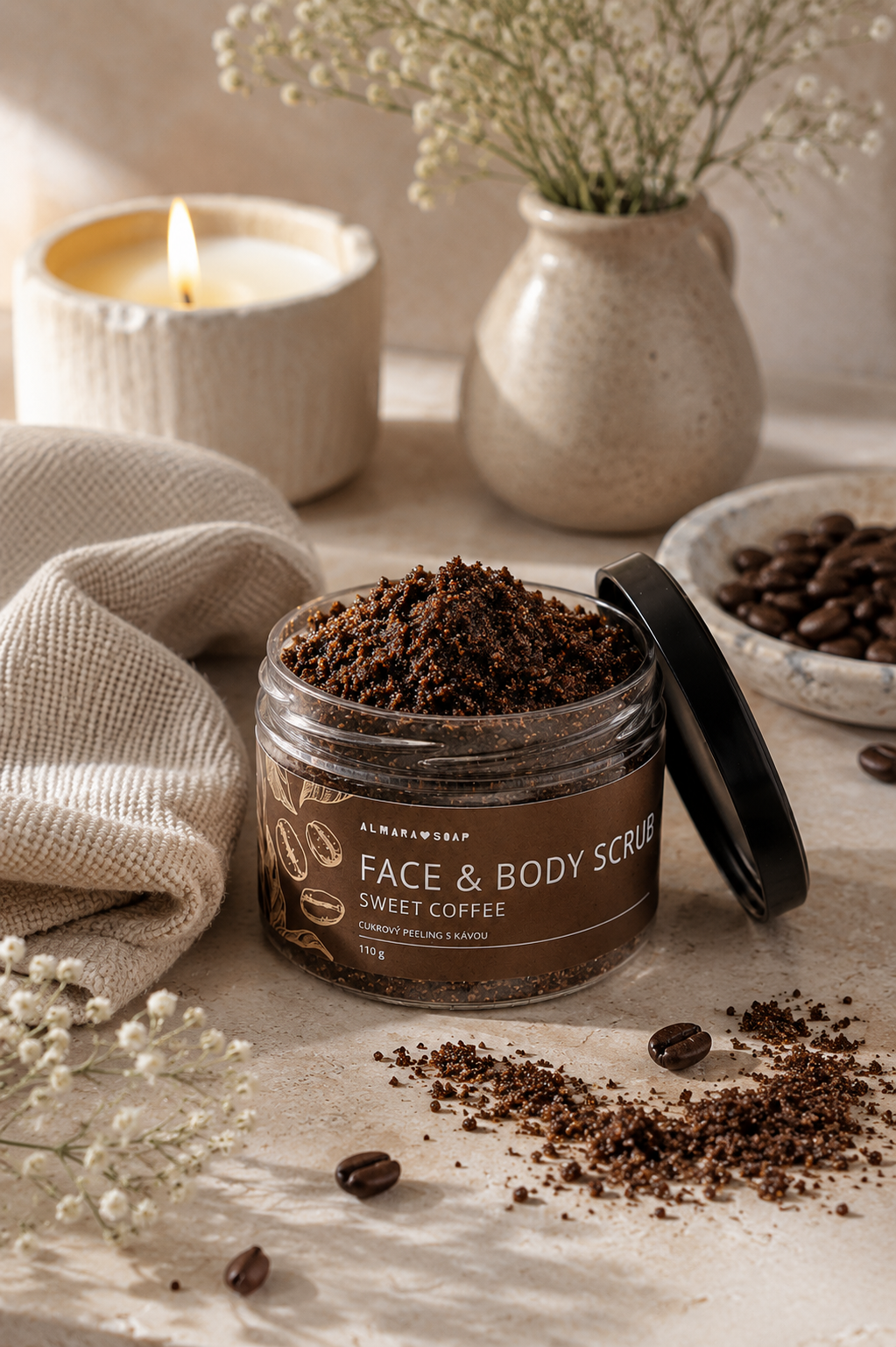 Almara Soap Přírodní kávový scrub Sweet Coffee